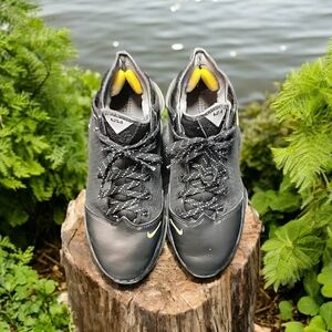 Nike Lebron James 19 men's size 8 low Witness Black university gold.